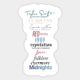 Eras Taylor Swift Sticker